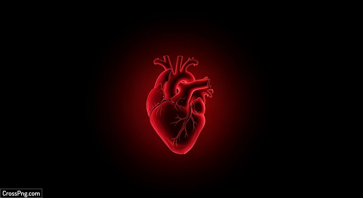 Black background heart image