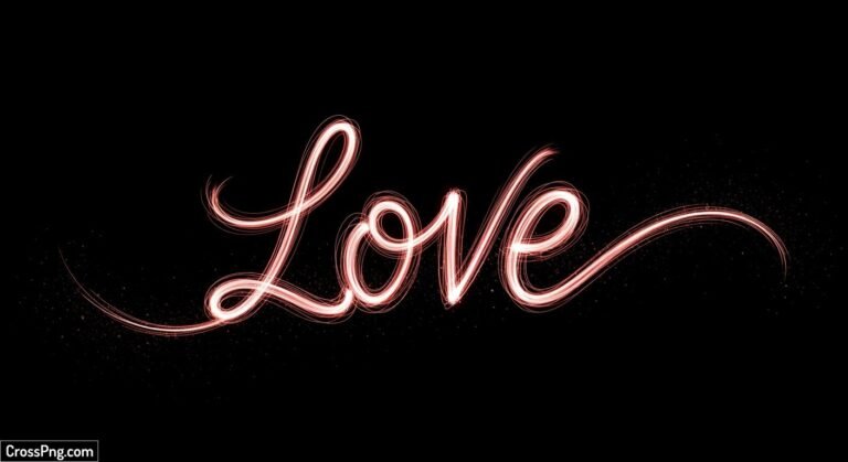 Black background love image