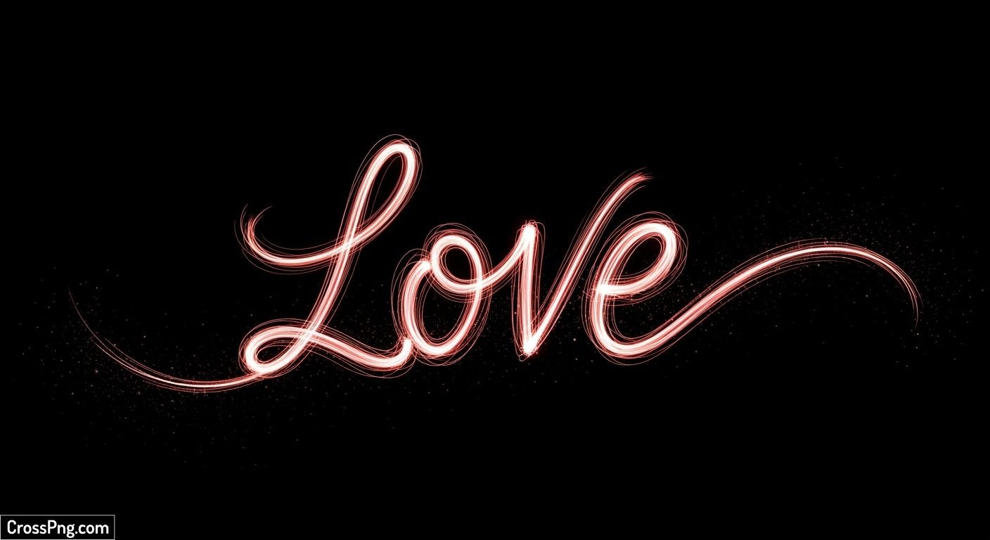 Black background love image