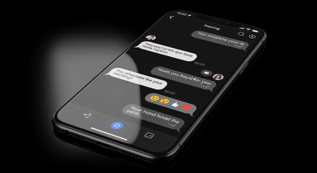 Black background messages image 2