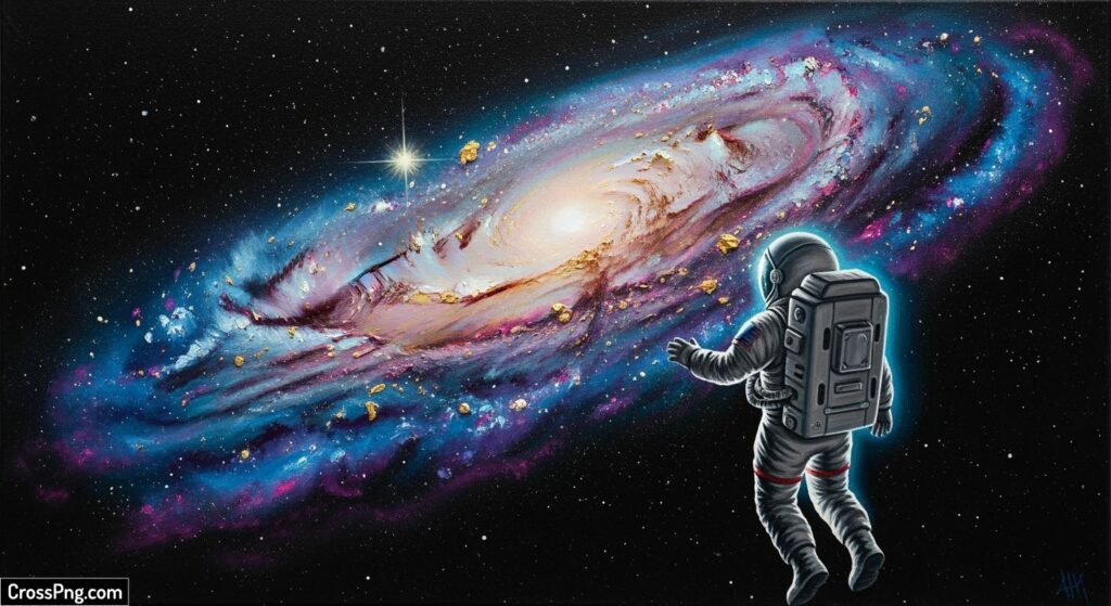 Black background painting ideas image 3
