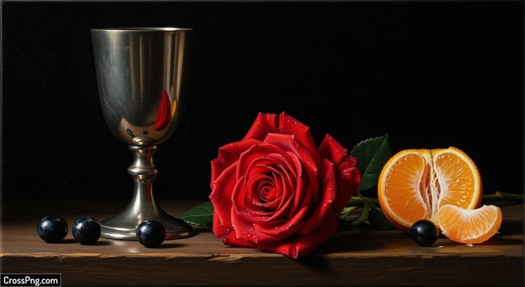 Black background painting image 3