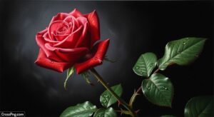 Black background painting image