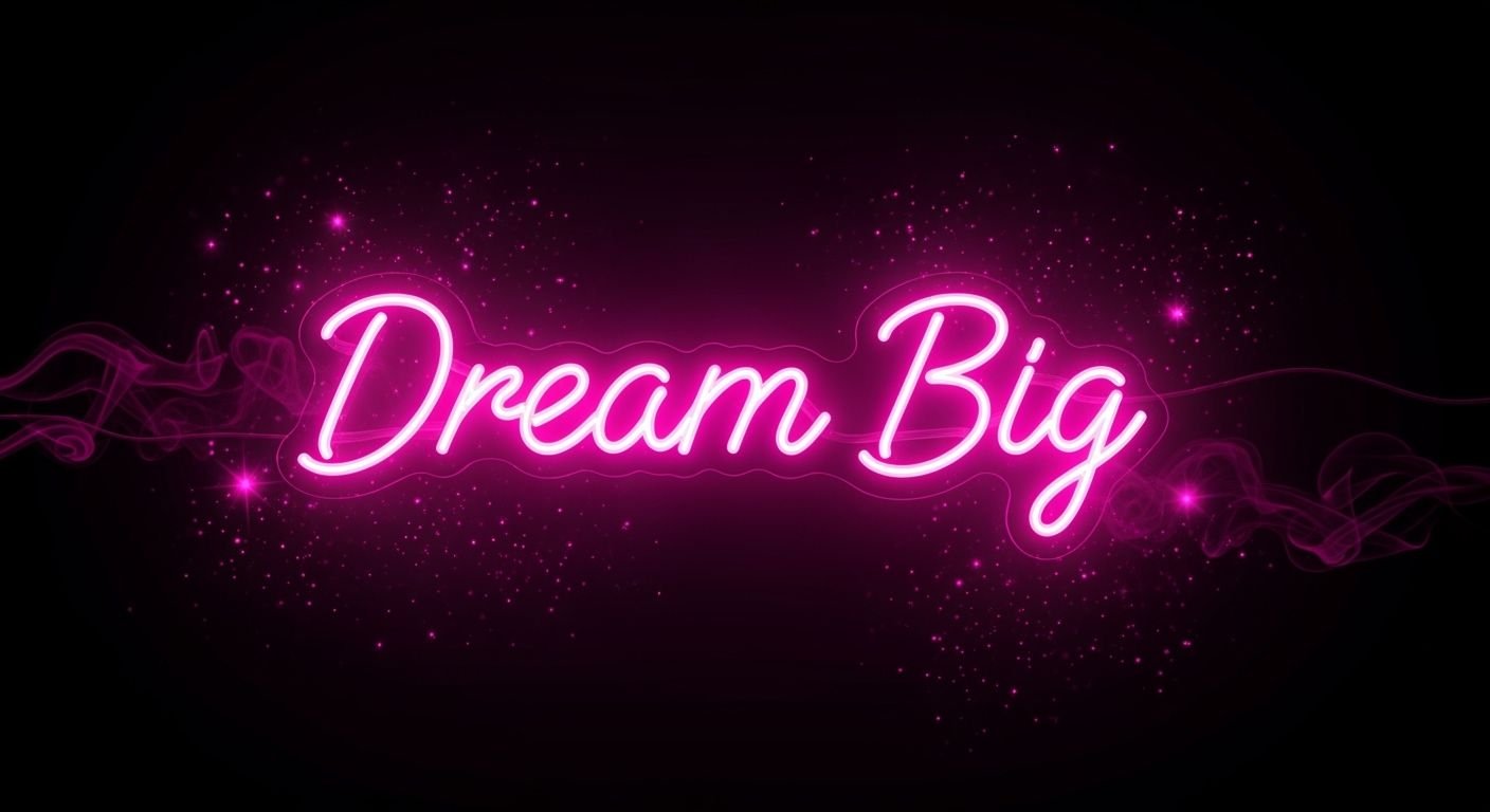 Black background pink image