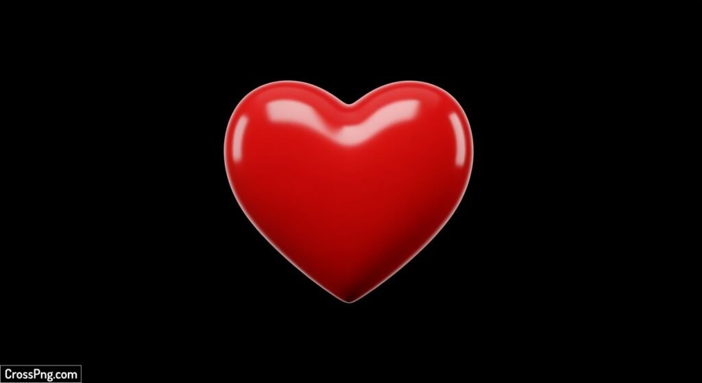 Black background red heart image 2