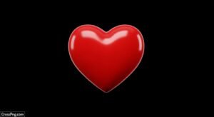 Black background red heart image 2