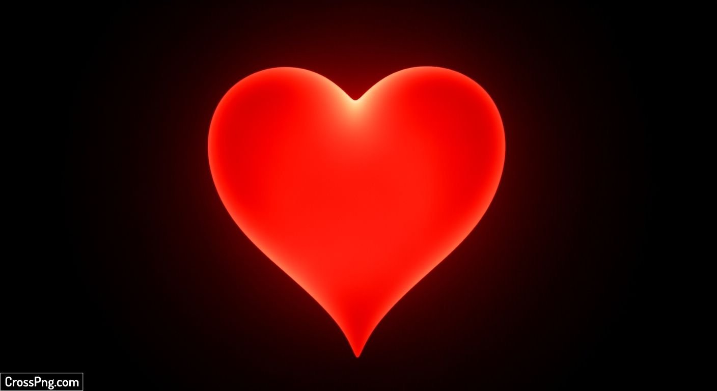 Black background red heart image 3
