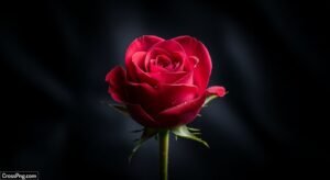 Black background rose image 2