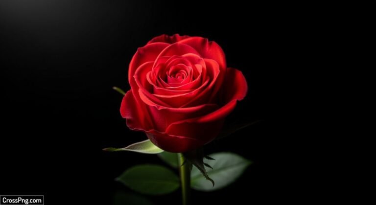 Black background rose image 4