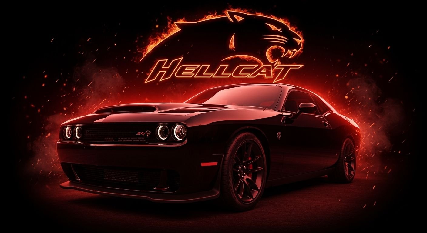 Black background wallpaper hellcat image 4