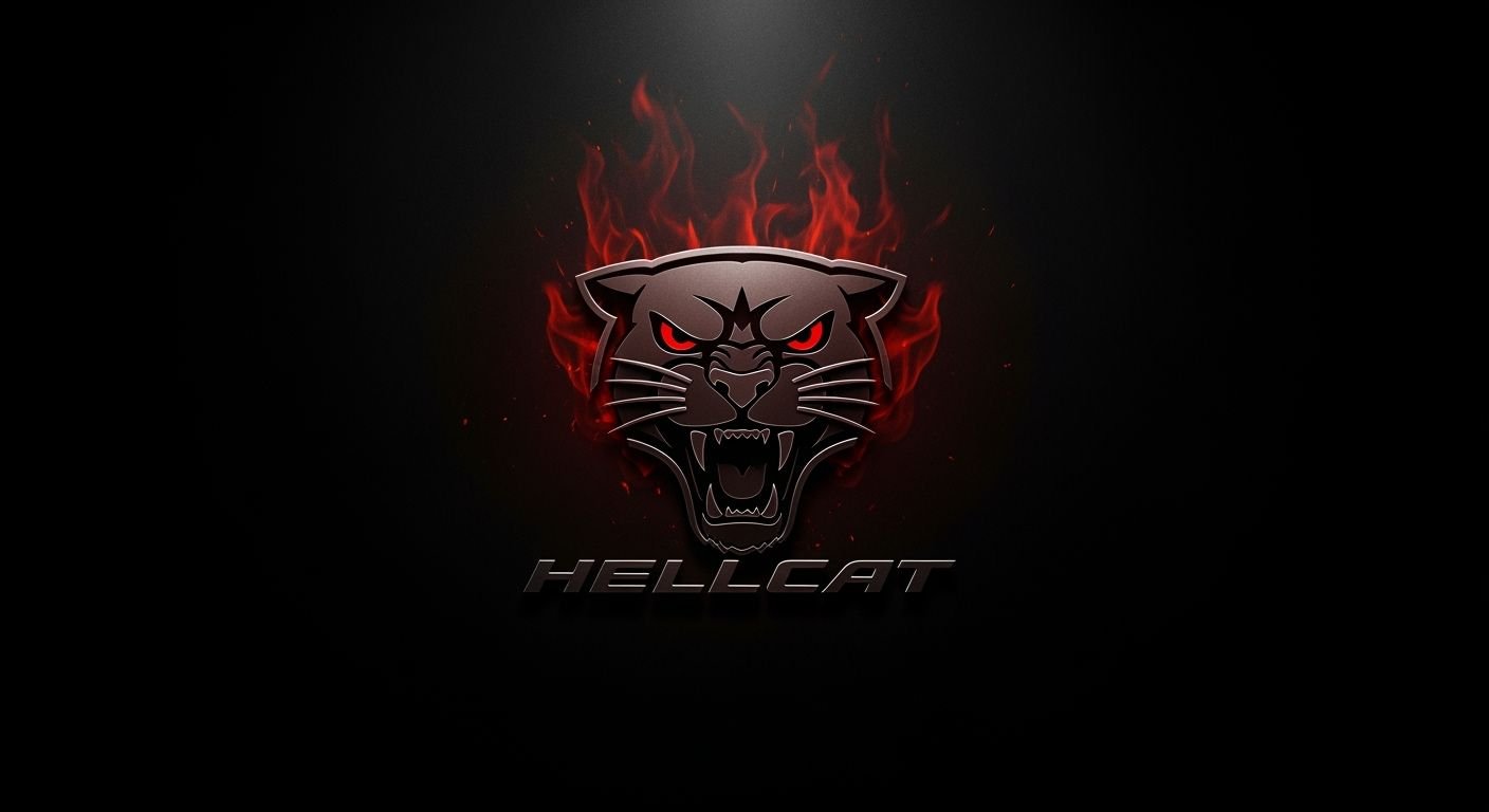 Black background wallpaper hellcat image