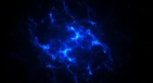 Black background with blue image 2