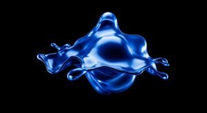 Black background with blue image 4