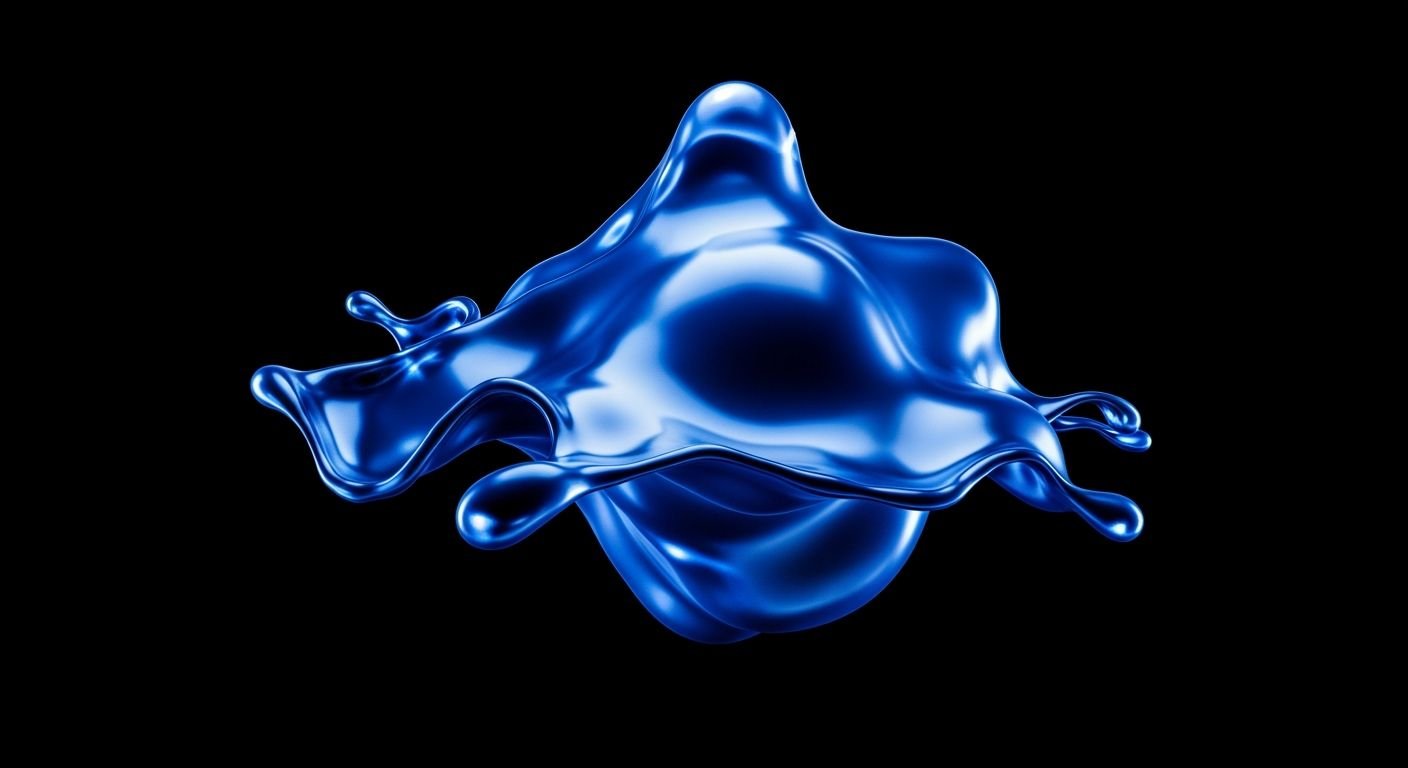Black background with blue image 4