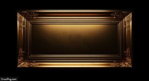 Black background with gold frame image 2