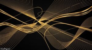 Black background with gold lines image 3