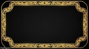 Black background with golden border image