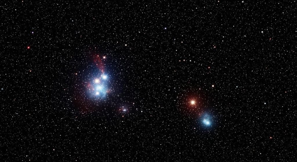 Black background with stars image