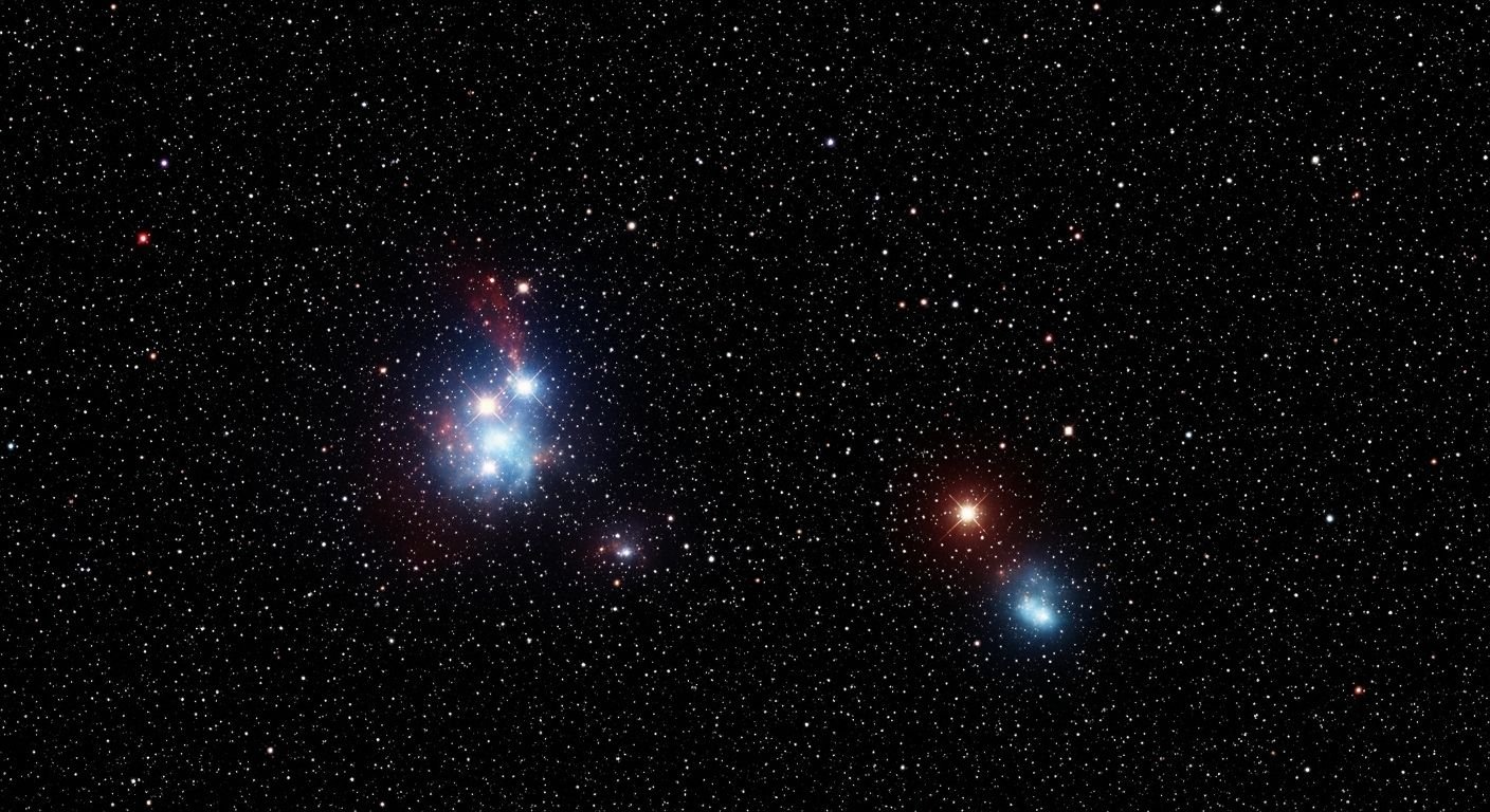 Black background with stars image