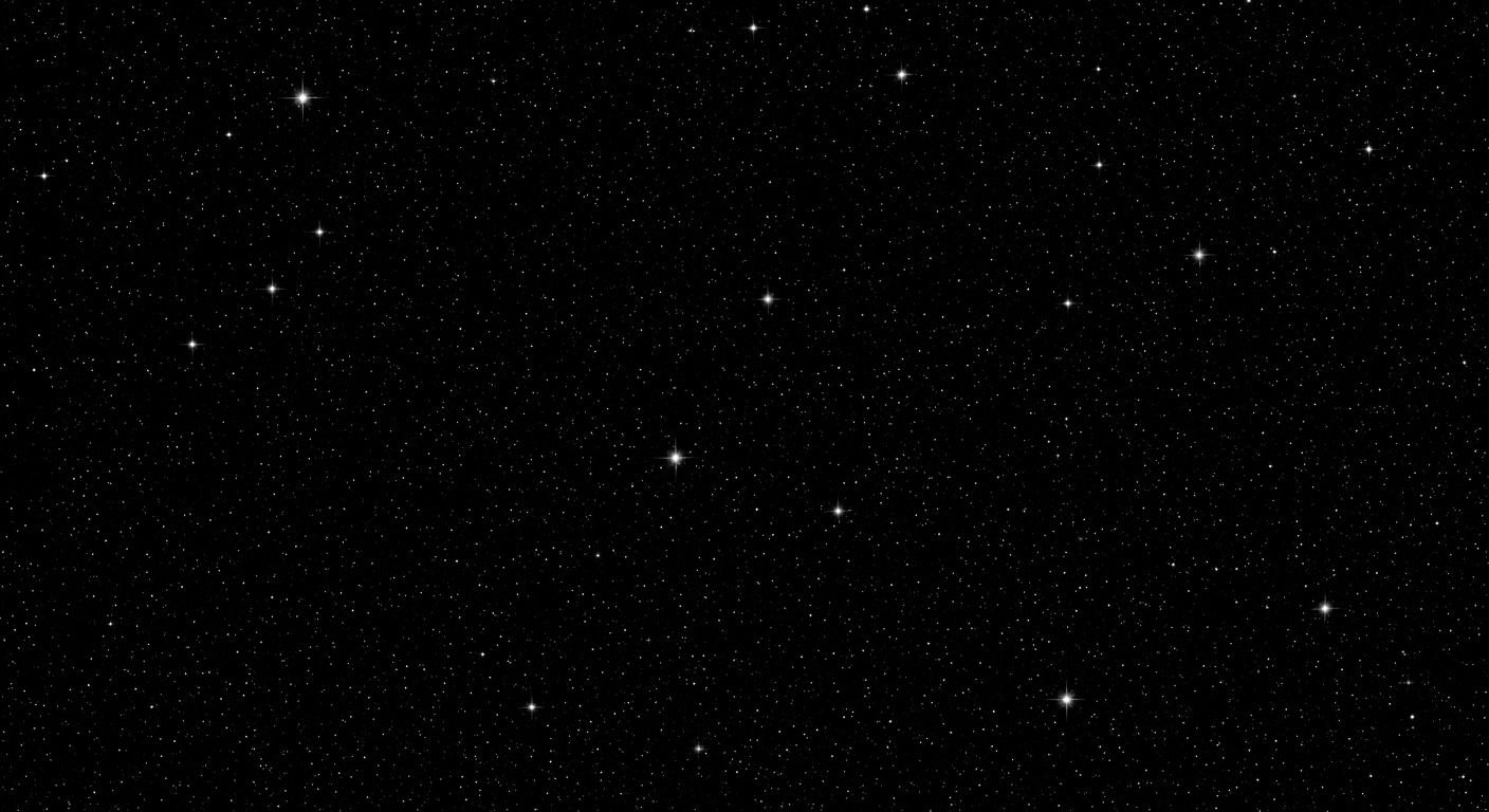 Black background with white stars image 2