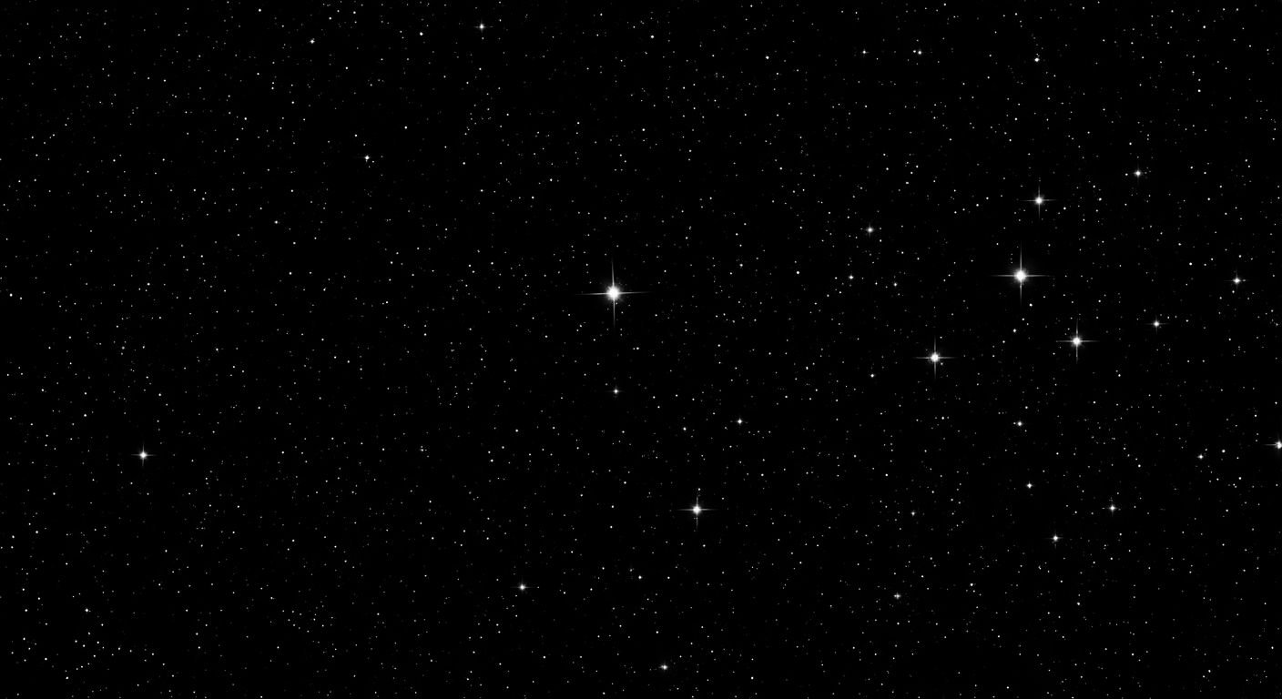 Black background with white stars image 4