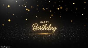 Black birthday background image 3