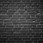 Black brick wall background image 3