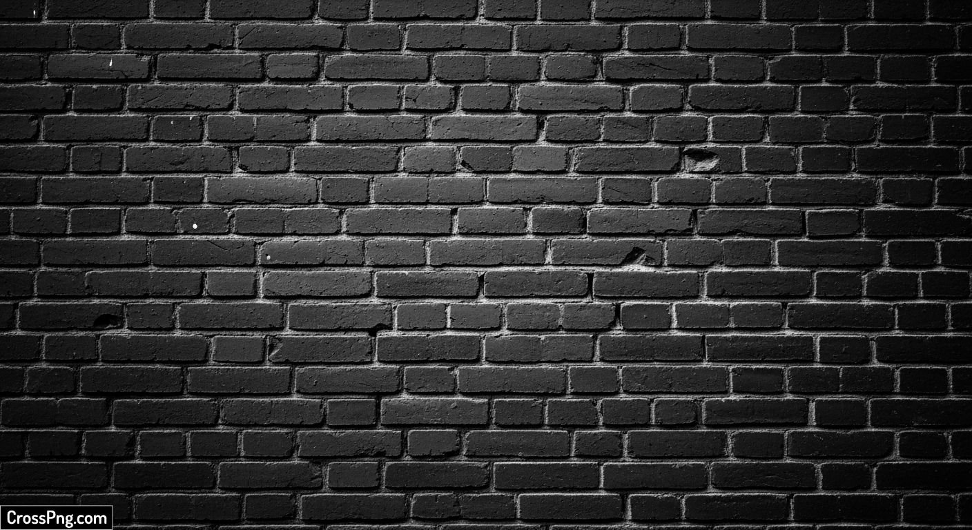 Black brick wall background image 3