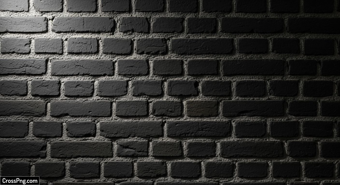 Black brick wall background image
