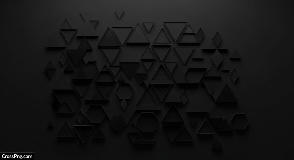 Black geometric background image
