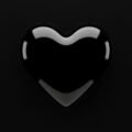 Black heart background