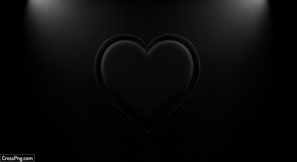 Black heart background image