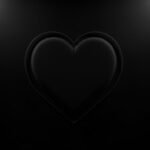 Black heart background image