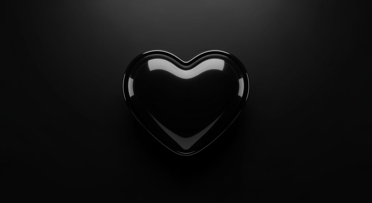 Black heart background image 2