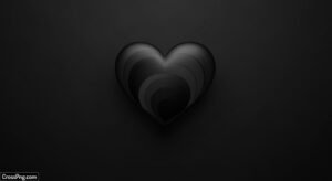 Black heart background image 2