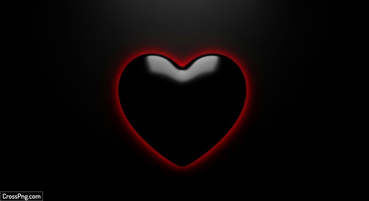 Black heart background image 3
