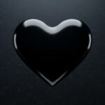 Black heart background image 4