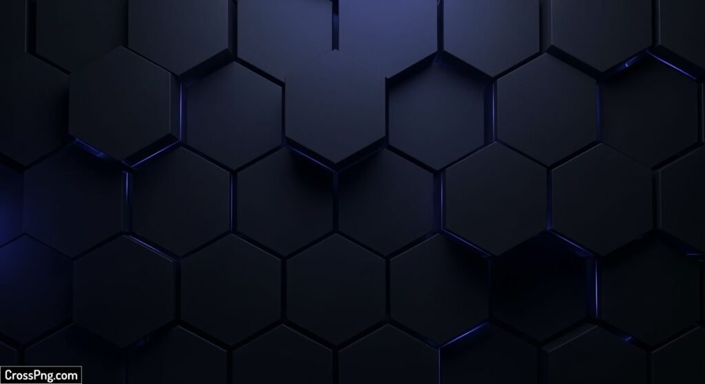 Black hexagon background image