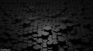 Black hexagon background image 2