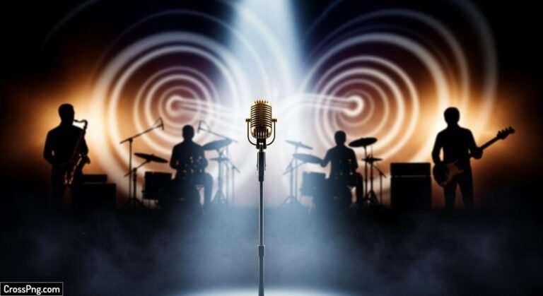 Black music background image