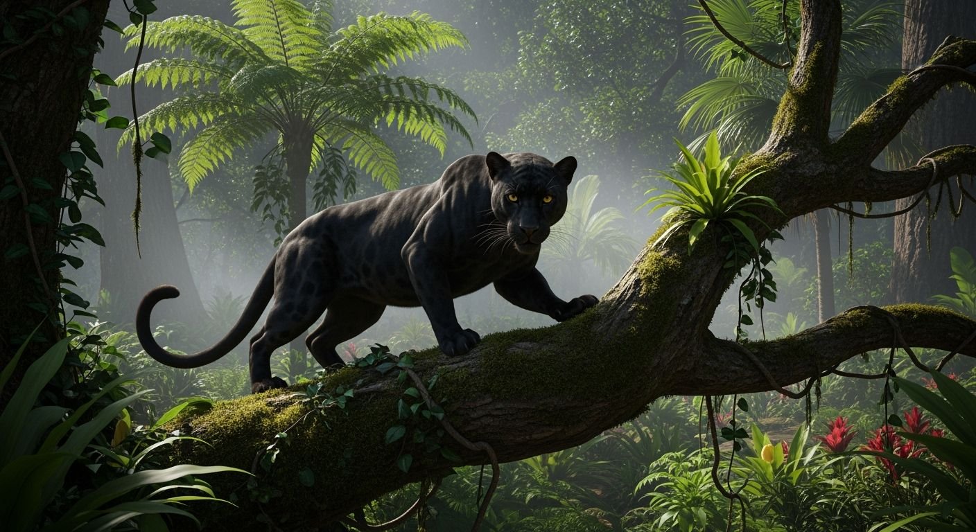 Black panther background image 2