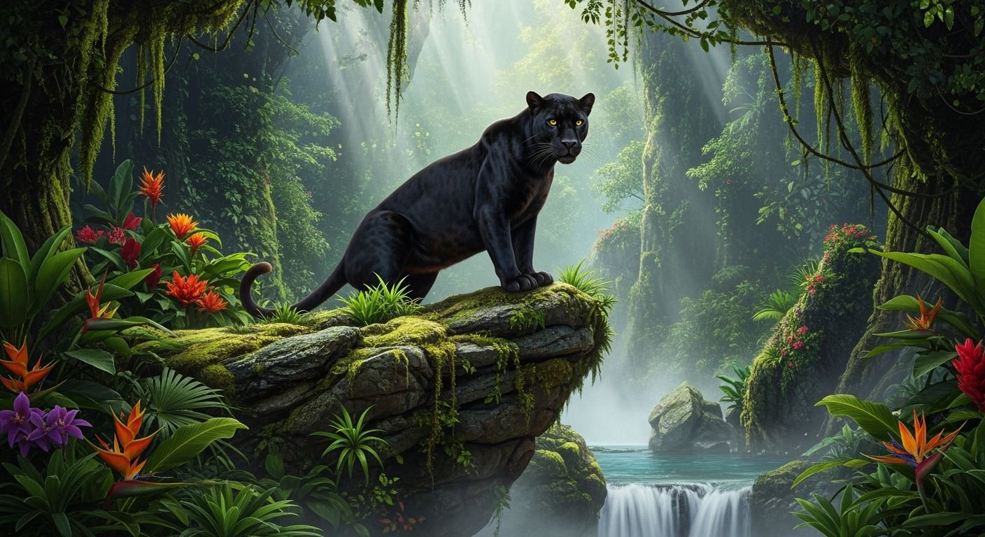 Black panther background image
