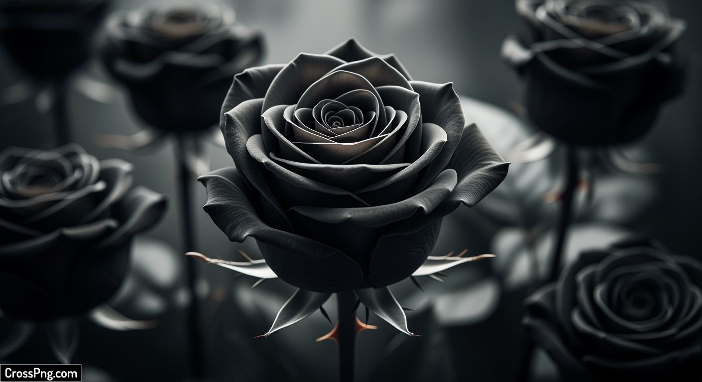 Black rose background image 3