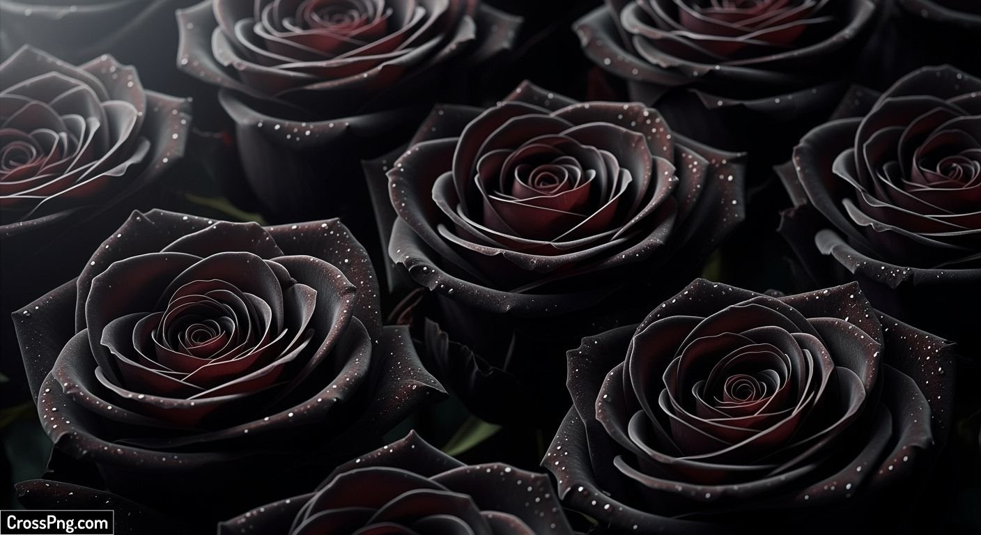 Black rose background image