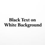 Black text on white background image