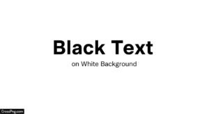 Black text on white background image 3