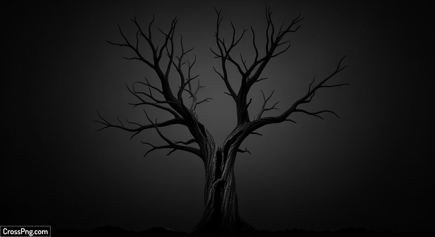 Black tree background image 2