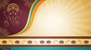 Blank ganpati invitation card background hd image 3