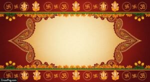 Blank ganpati invitation card background hd image