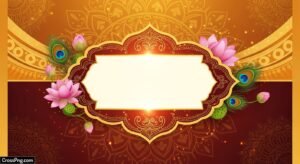Blank ganpati invitation card background image 3